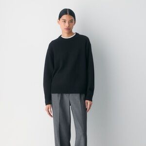 Aritzia Babaton Dark Green Wool Blend Long Sleeve Pullover Sweater XS